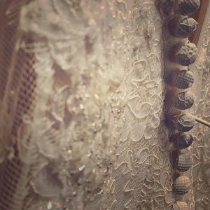 Brand new never worn wedding dress with tags.